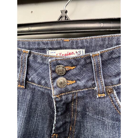 Red Engine Vintage Jeans Women's size 27 Cropped Dark Wash Denim Stretch Blue - Picture 7 of 11